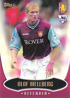 Olof Mellberg Aston Villa 2003 Topps Premier Gold #AV1